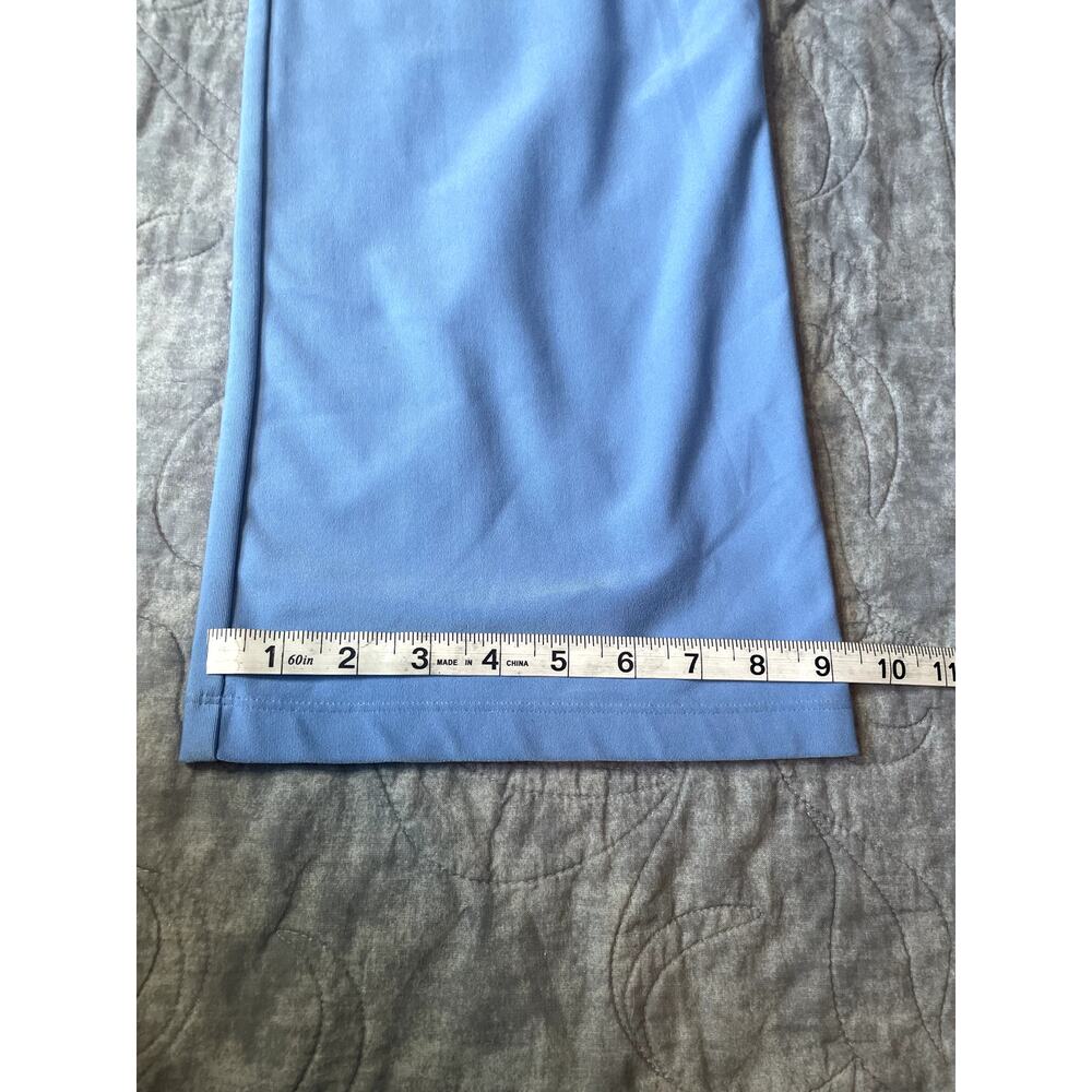 Nike Dri-FIT Sky Blue High-Waisted Wide-Leg Lounge Pants Size Medium - Picture 3 of 5